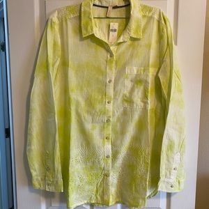 Anthropologie Pilcro light long sleeve shirt! Size XL